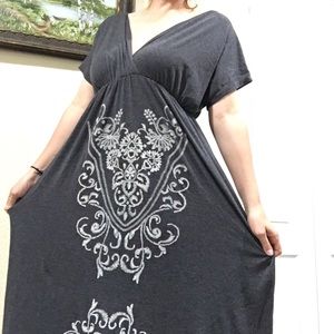 Delirious las Angeles long dress 2x grey